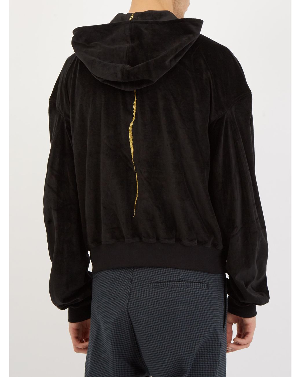 Haider ackermann 2025 velour hoodie