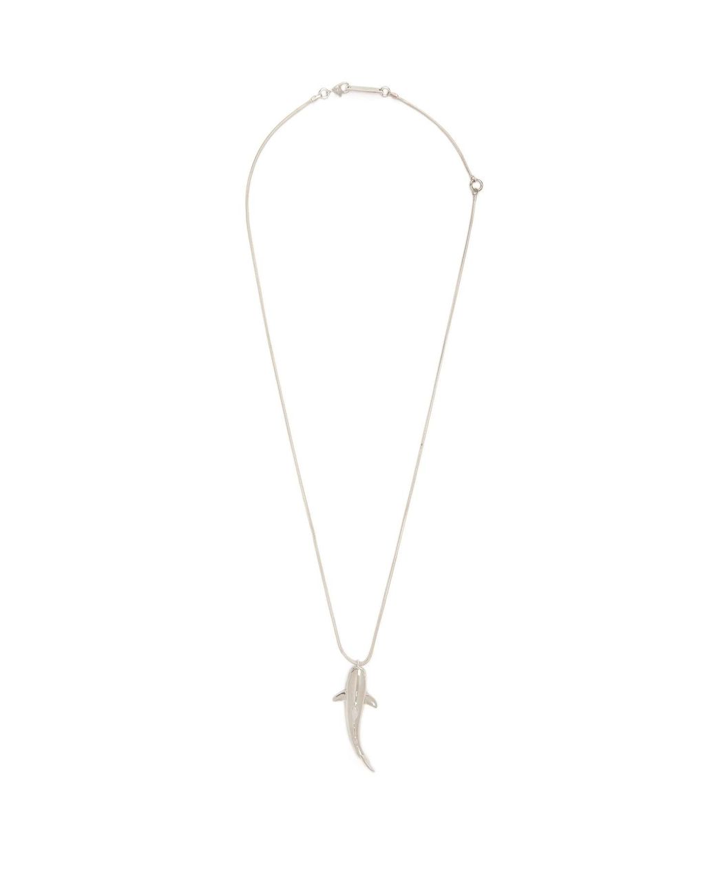 Ambush Shark-pendant Silver Necklace in Metallic for Men | Lyst