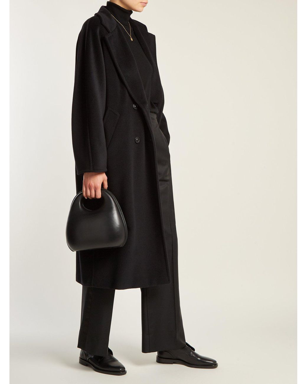 Max Mara Madame Coat in Black | Lyst