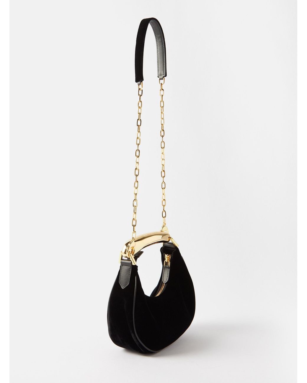 Velvet Bianca Mini Hobo | Tom Ford | Black