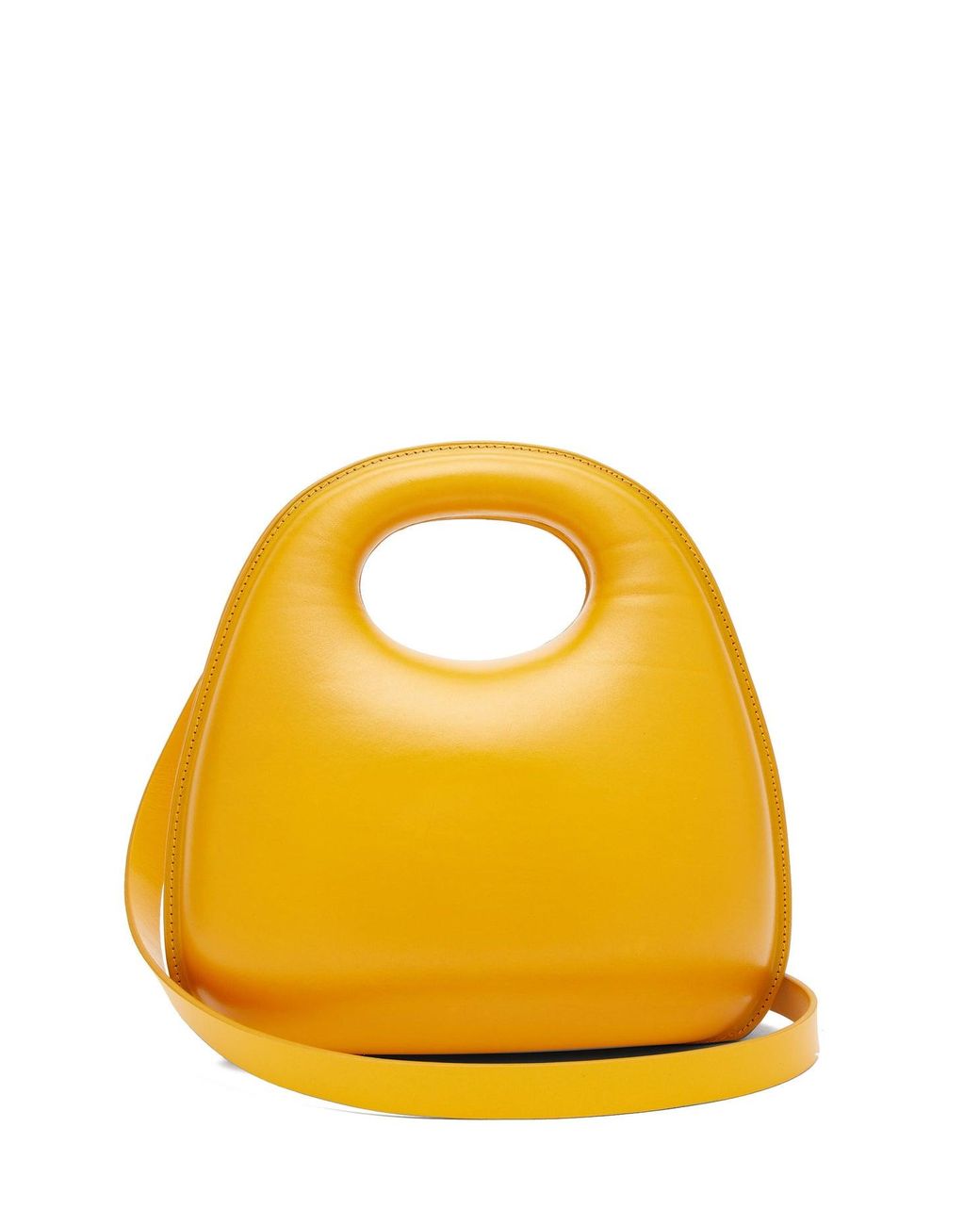 Lemaire Egg Smooth-leather Bag in Yellow | Lyst