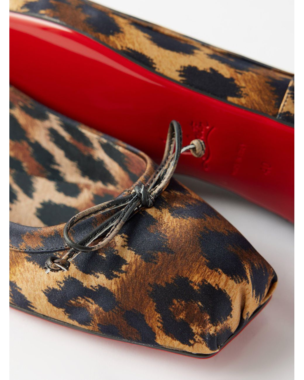 Christian louboutin hotsell leopard flats