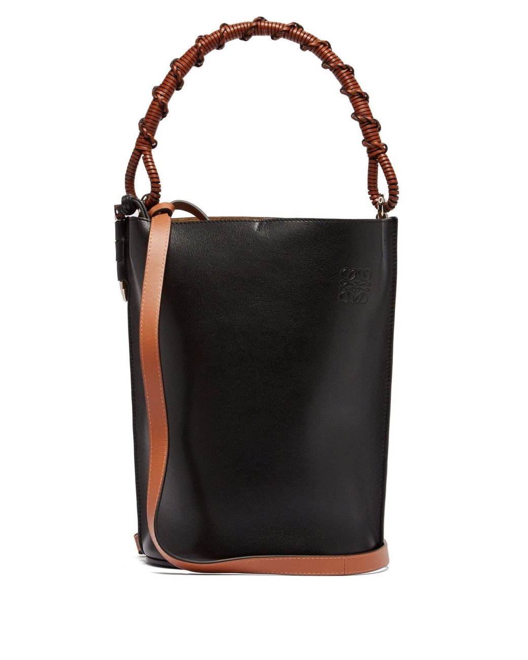 Gate bucket leather handbag Loewe White in Leather - 15288838