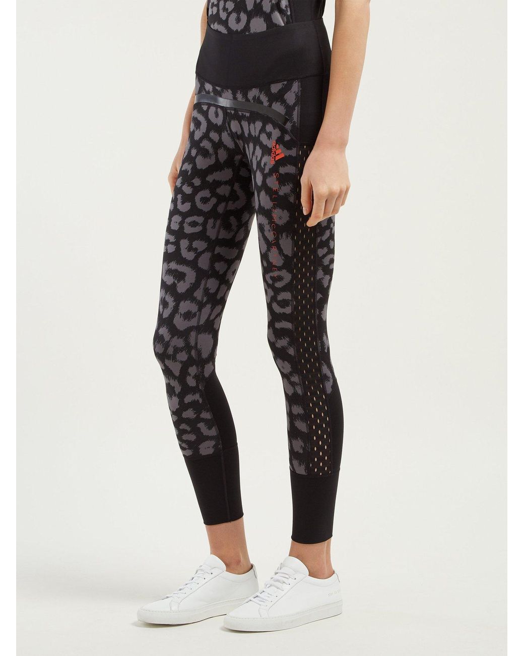adidas By Stella McCartney Believe This Comfort Leopard Print Leggings in  Black Print (Black) | Lyst