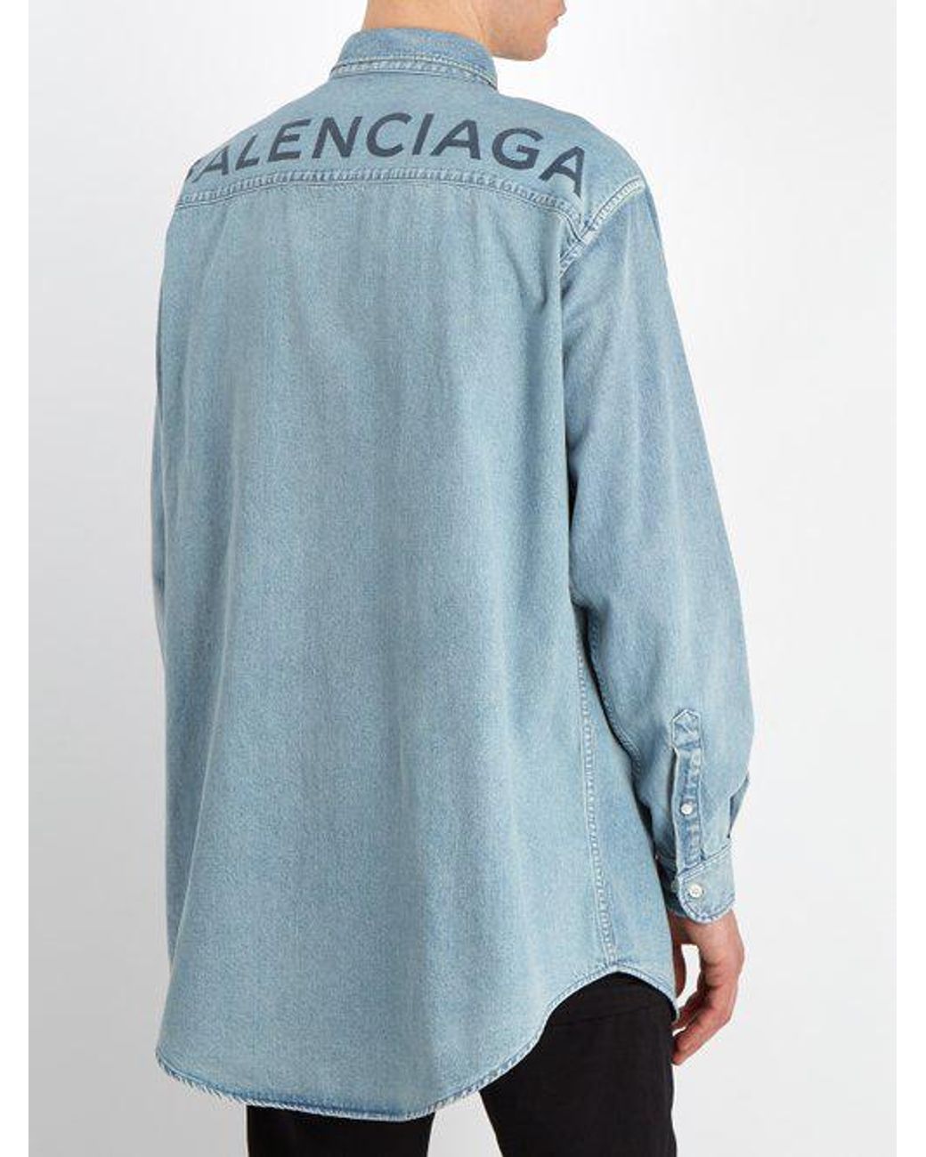 シャツ】 Balenciaga - balenciaga denim shirts 43の通販 by bambi's shop｜バレンシアガならラクマ  オーバーサ