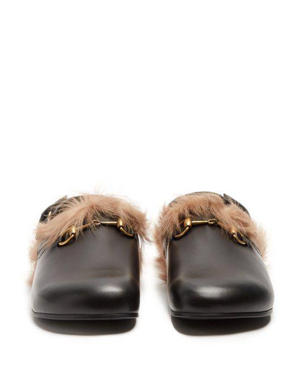 Gucci river leather best sale clogs
