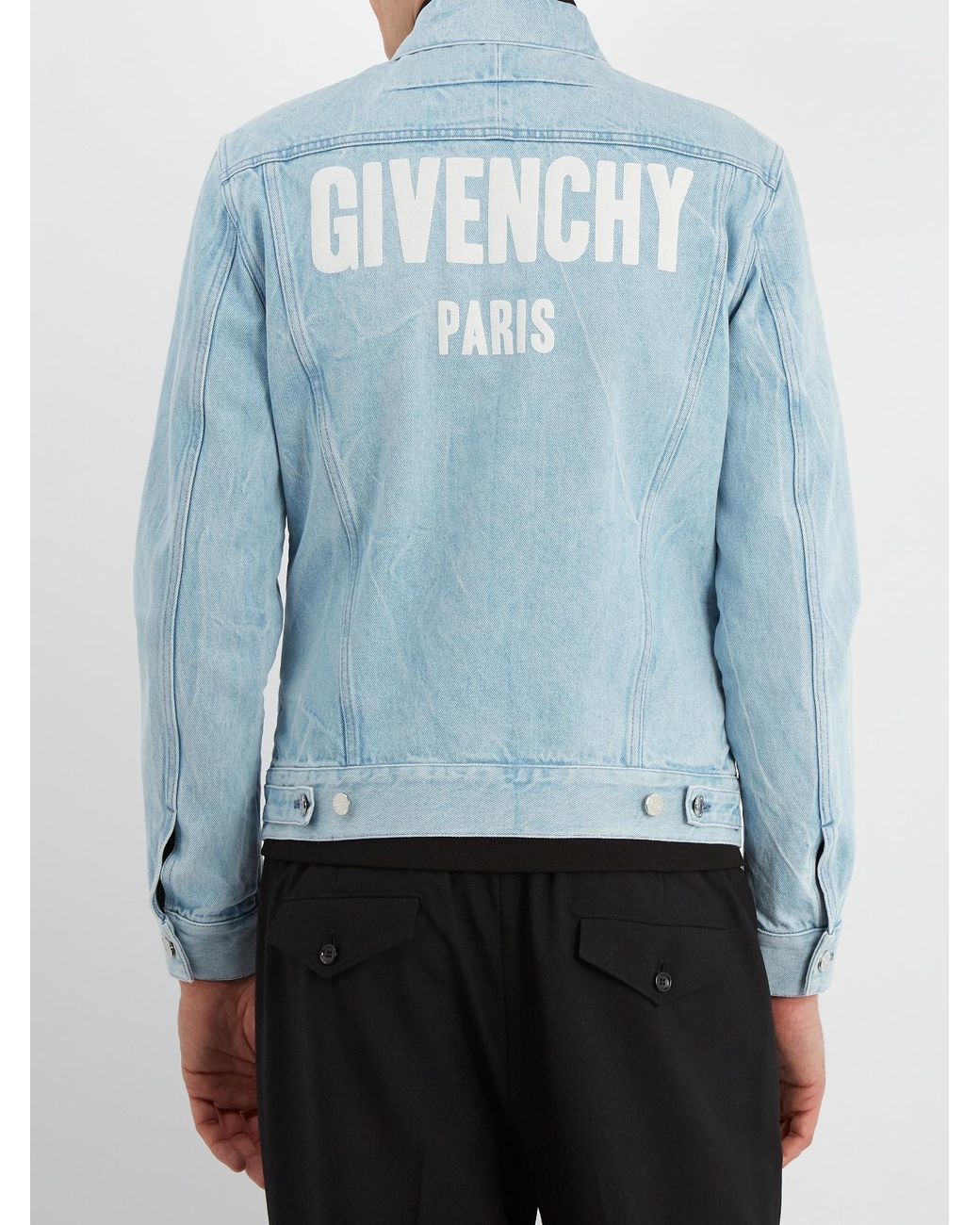 Givenchy logo print 2025 denim jacket