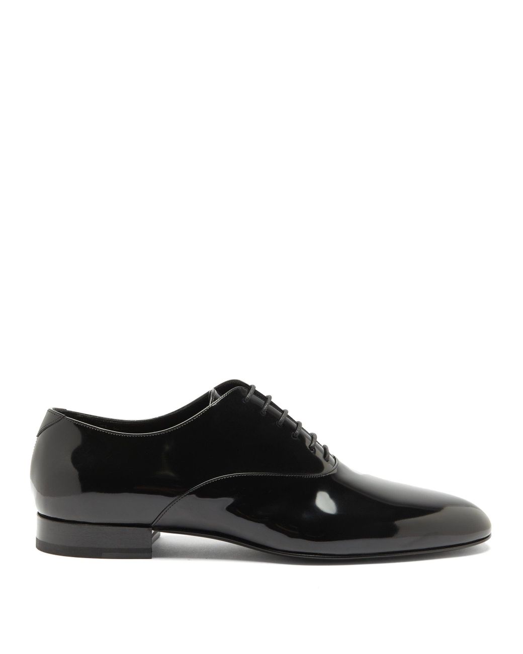 Saint Laurent Smoking Patent-leather Oxford Shoes in Black for Men | Lyst