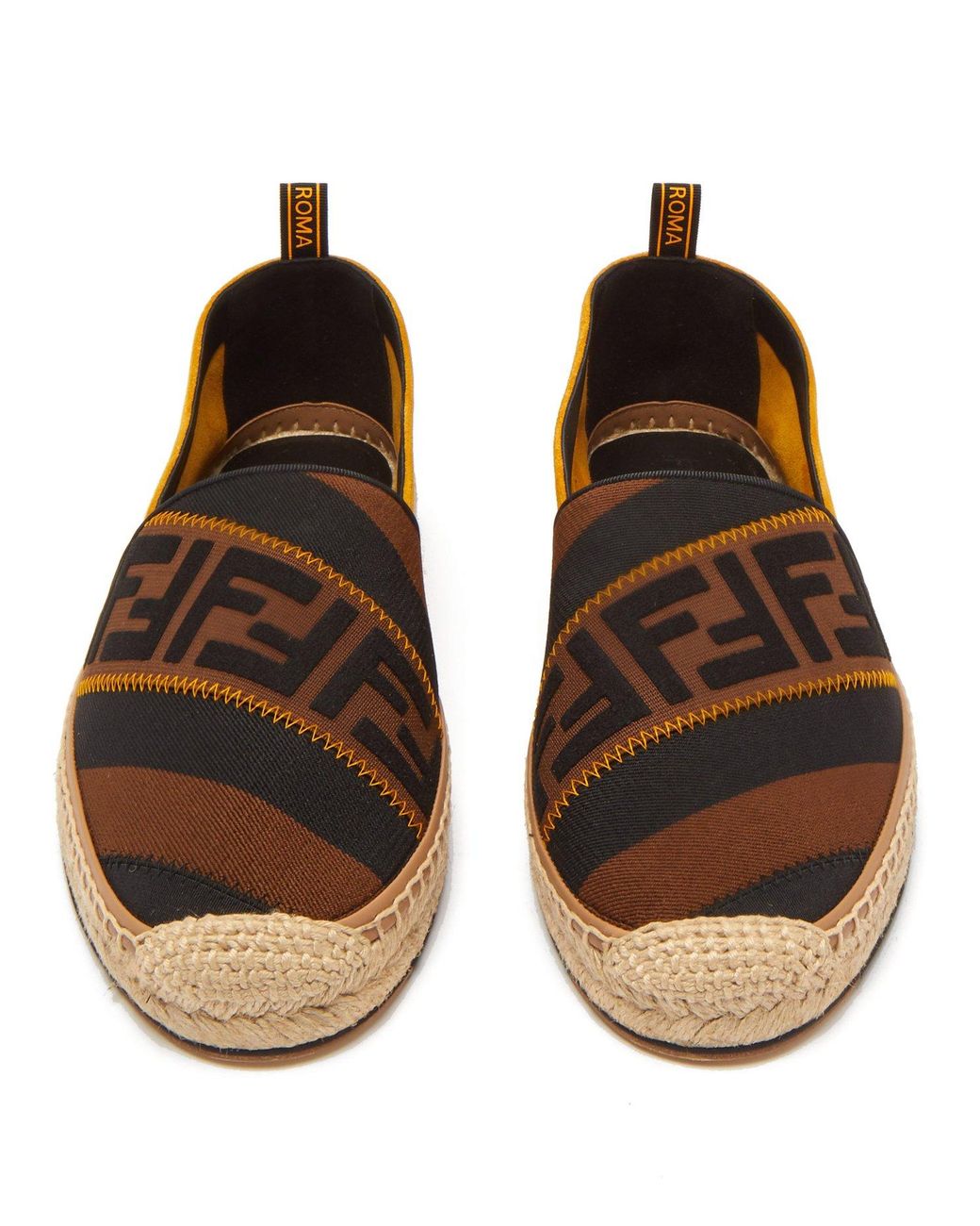 Fendi logo espadrilles online