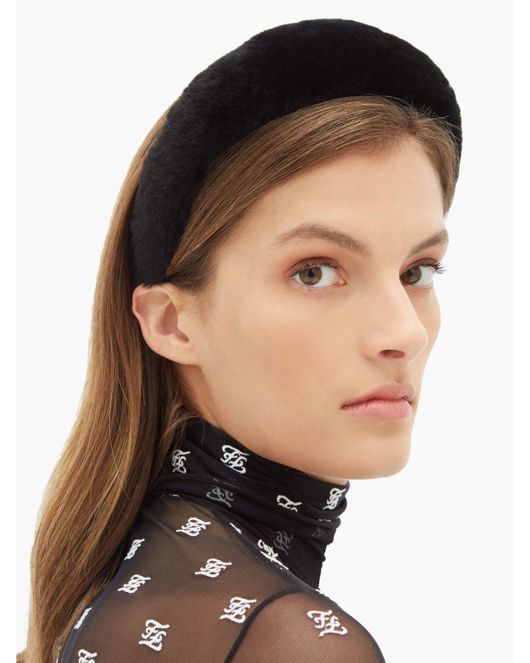 Fendi top fur headband