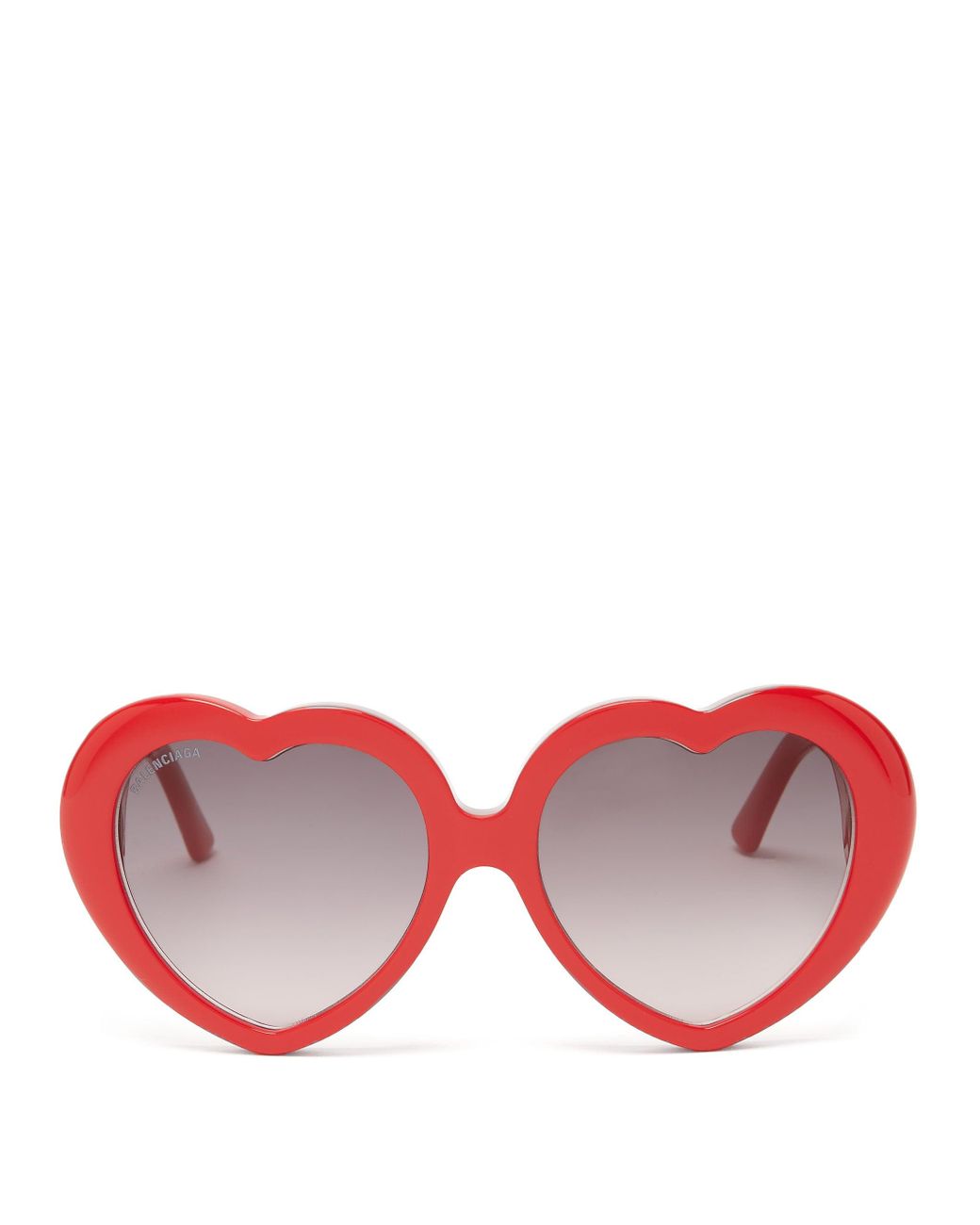 Balenciaga Heart Acetate Sunglasses in Red | Lyst