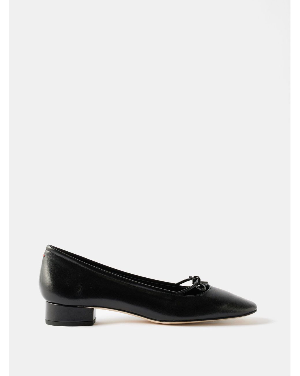 Aeyde Darya Leather Ballet Pumps in Black Lyst UK