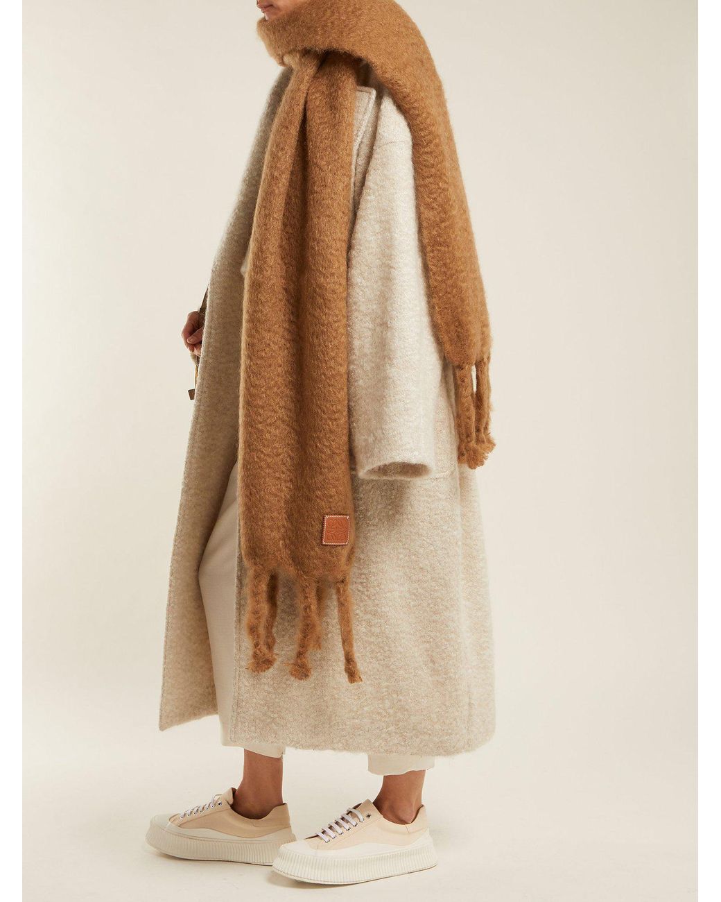 Loewe Mohair And Wool Blend Scarf | Lyst