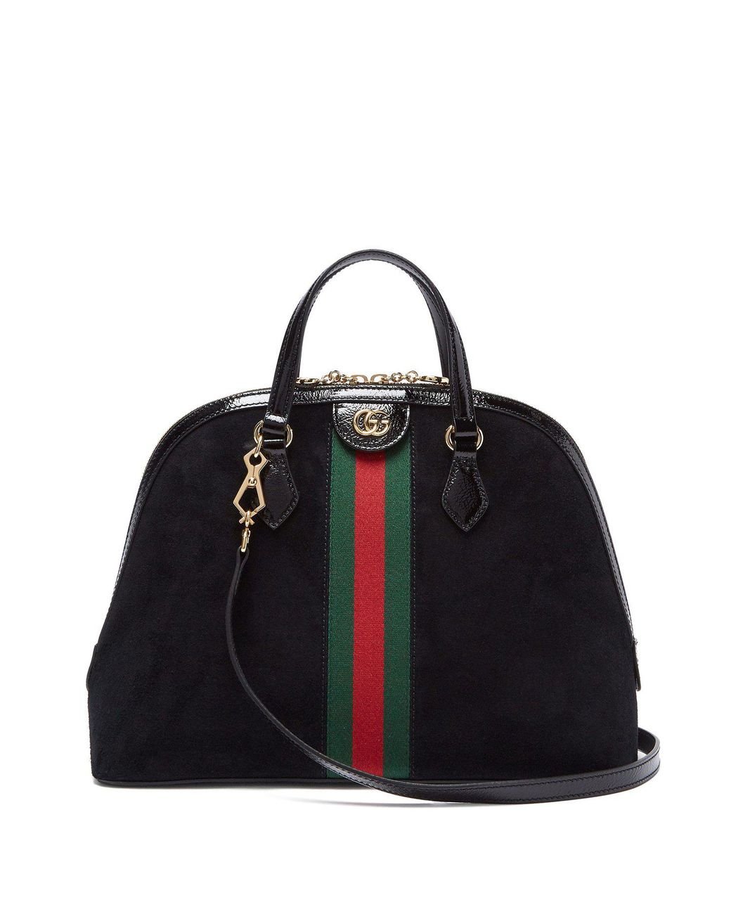 Gucci Ophidia Suede Tote Bag in Black Lyst