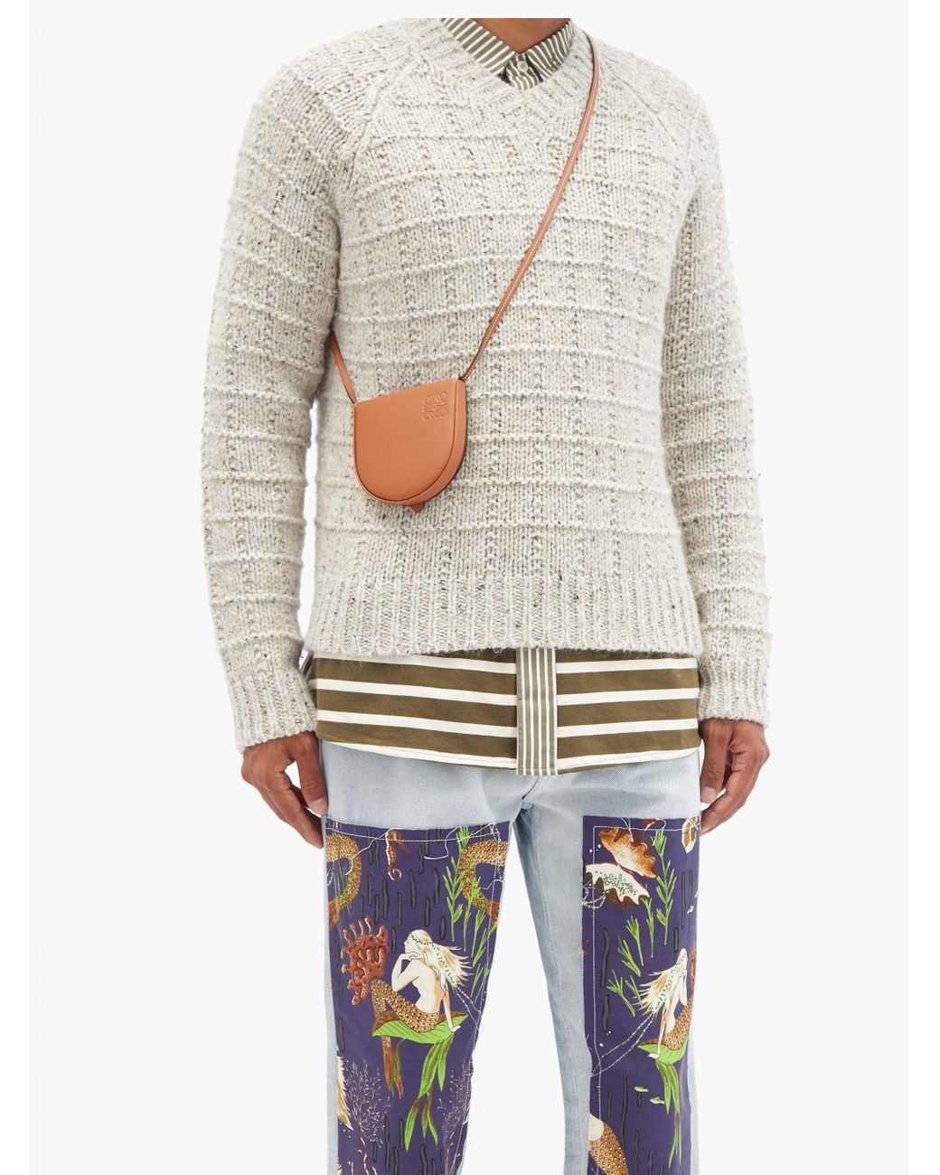 Loewe heel pouch tan hotsell