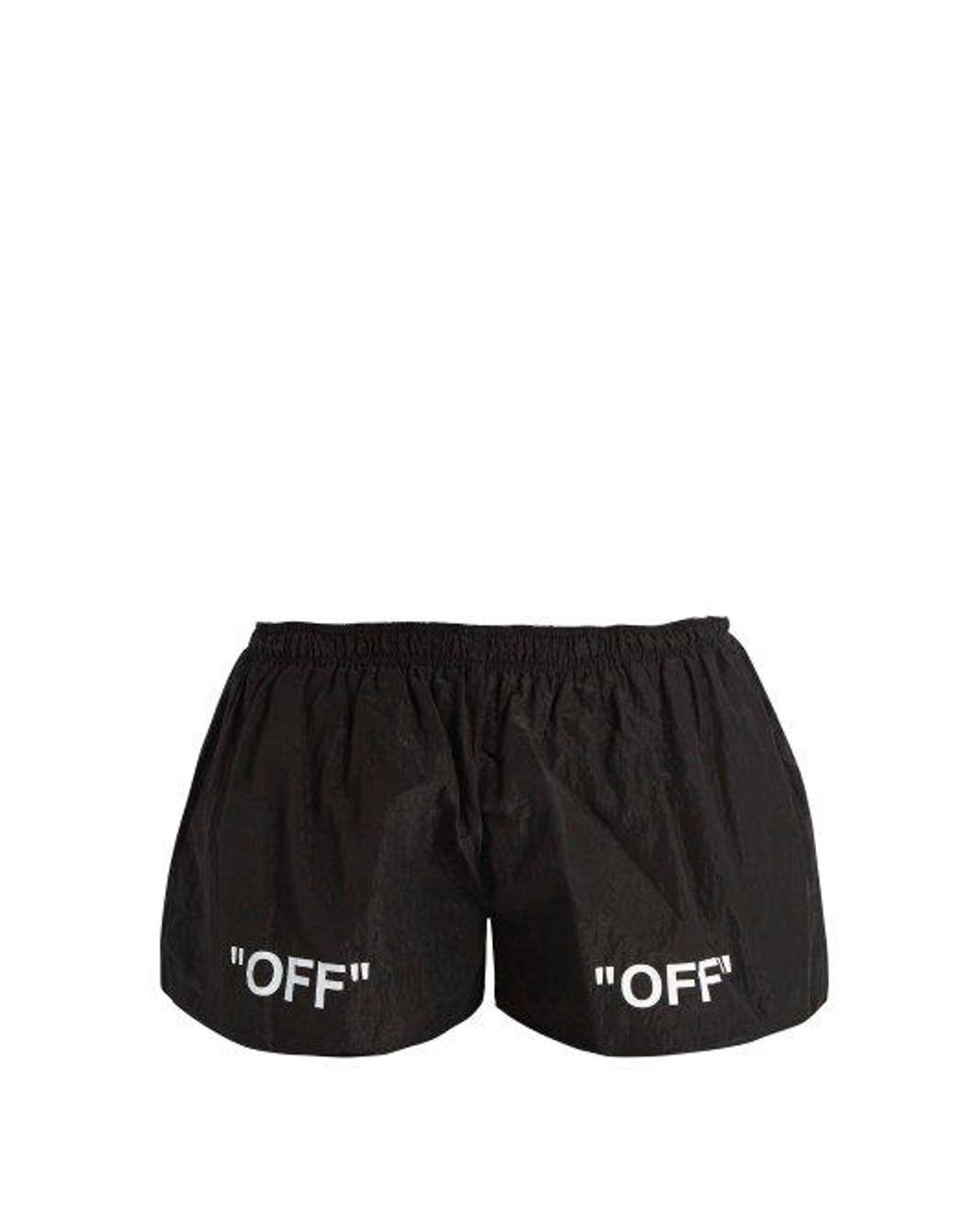 off white running shorts