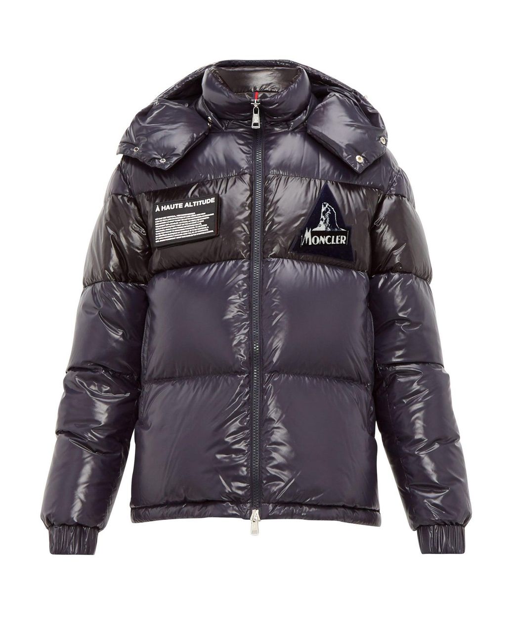 Moncler Gary Lacquered-outer Down-filled Coat in Blue for Men | Lyst