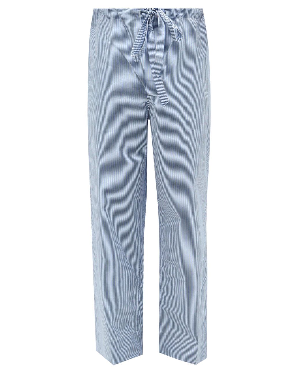 Charvet Drawstring-waist Striped Cotton Pyjama Trousers in Blue White (Blue)  for Men - Lyst