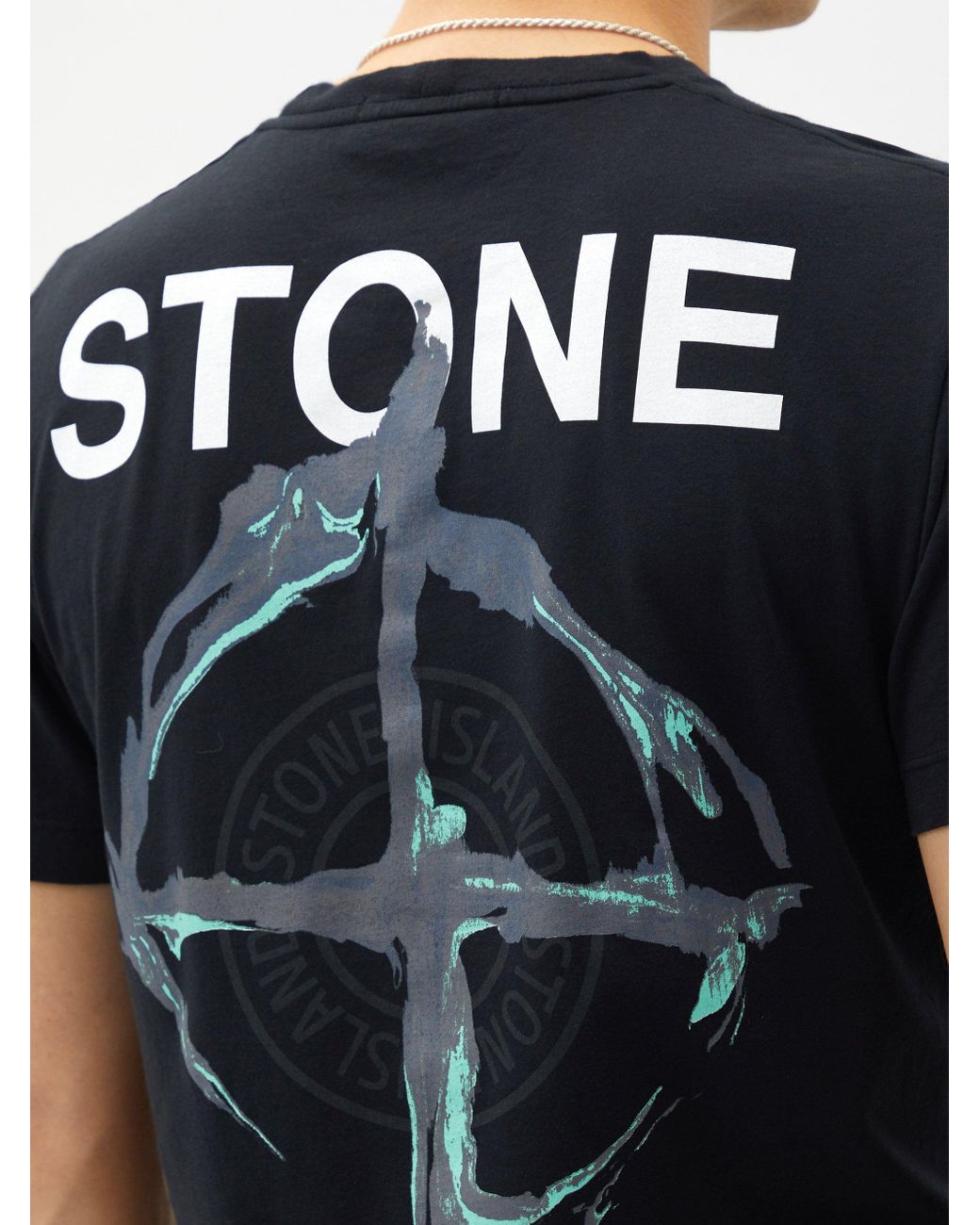 Stone Island Marble Three-print Cotton-jersey T-shirt in Black for Men |  Lyst Australia