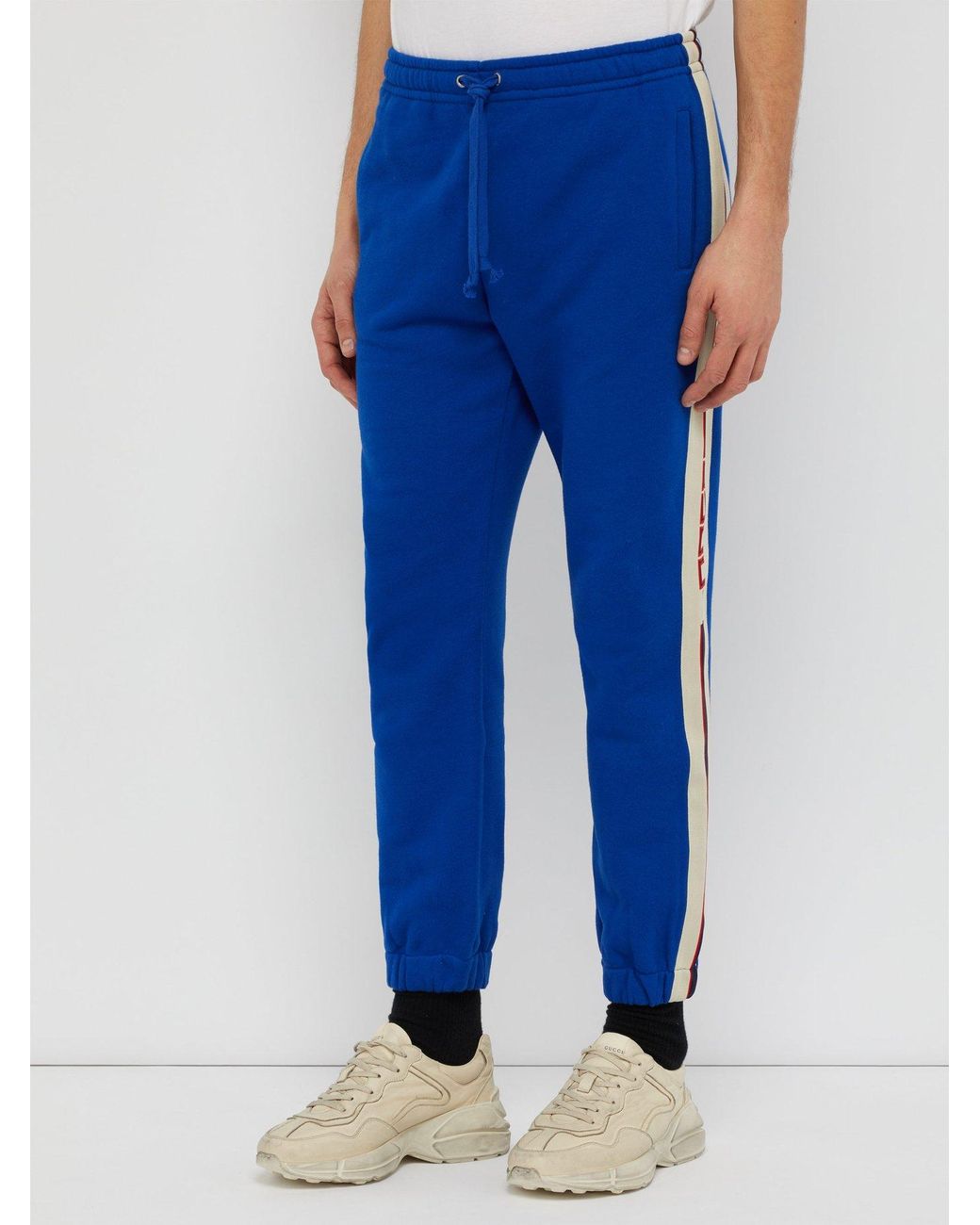 Gucci stripe hotsell cotton jogging pant