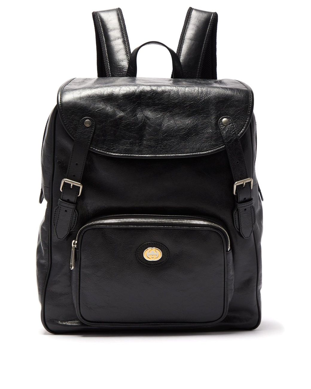 Gucci Morpheus Leather Backpack in Black for Men - Lyst