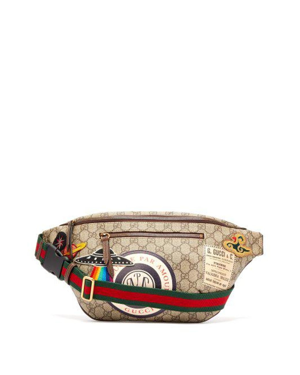 Gucci Supreme Belt Bag in Brown for Men | Lyst