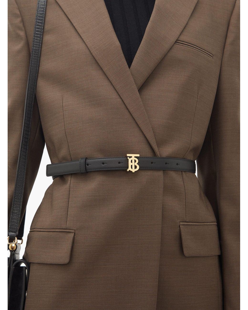 burberry tb logo belt