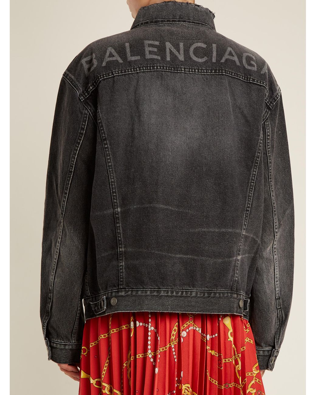 Cập nhật 70 về balenciaga jean jacket logo  cdgdbentreeduvn