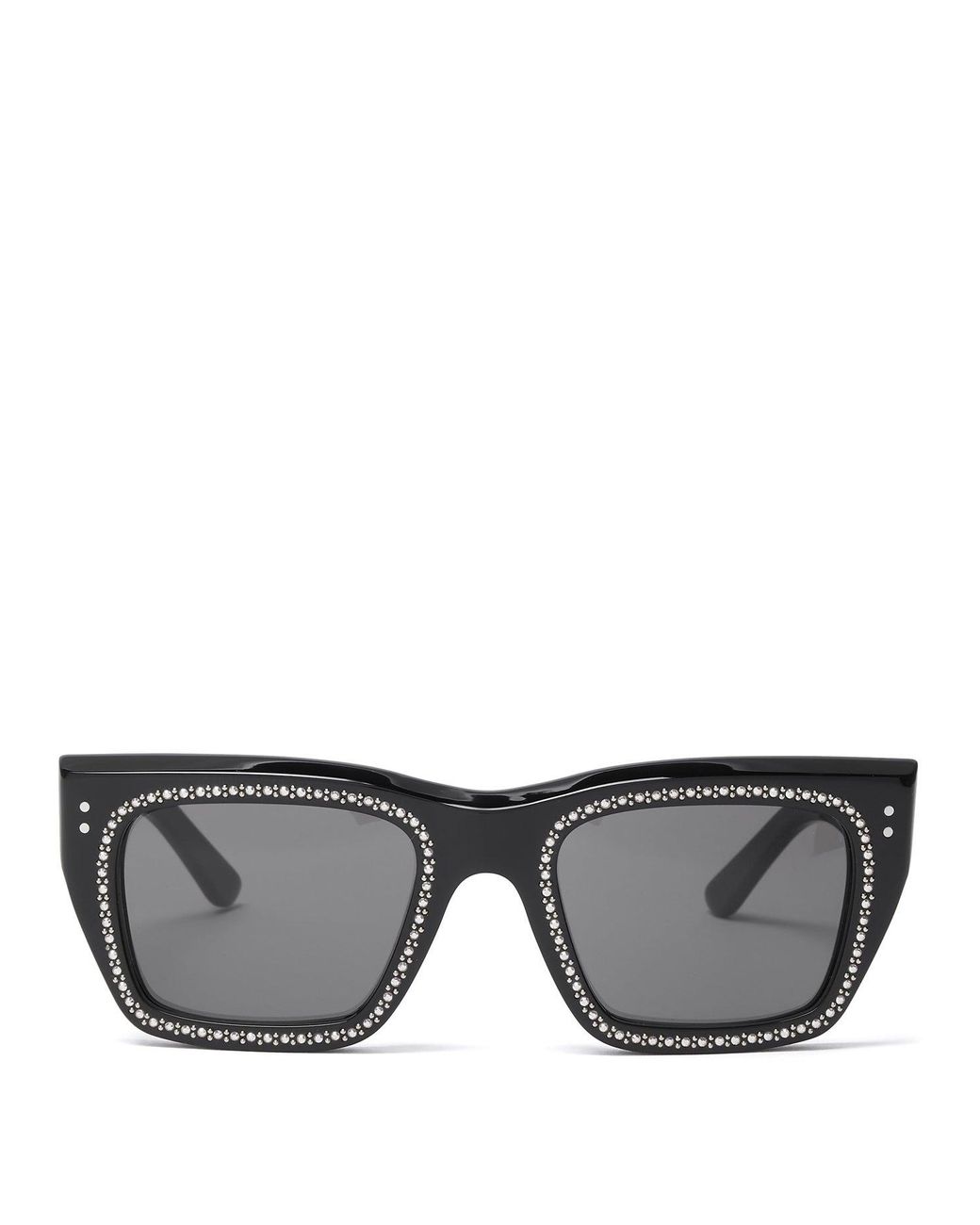 Céline Crystalembellished Dframe Sunglasses in Black for Men Lyst