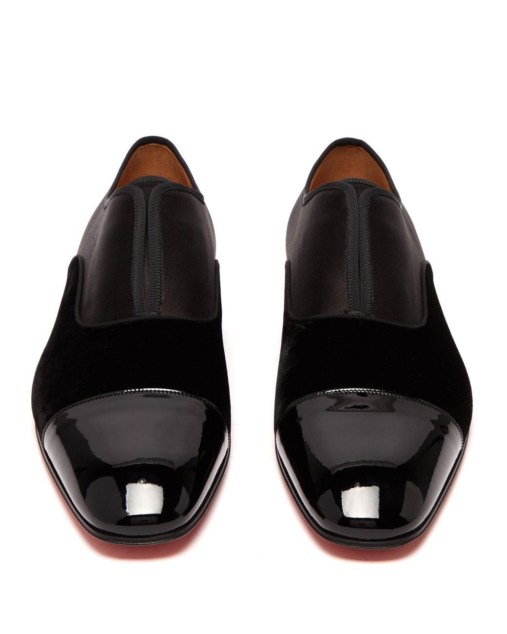 Christian Louboutin Mens Patent Leather Sample Plain Toe Dress