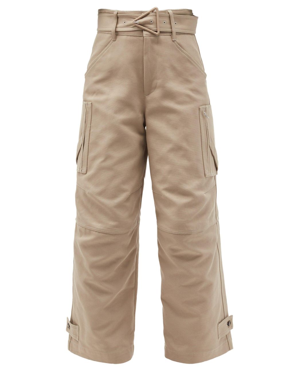 Womens Clothing Trousers Slacks and Chinos Cargo trousers NA-KD Cotton Beige Detailed Cargo Pants in Natural 