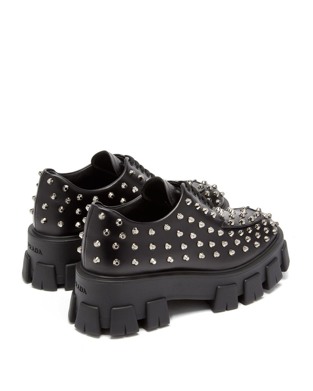 Prada clearance studded sneakers