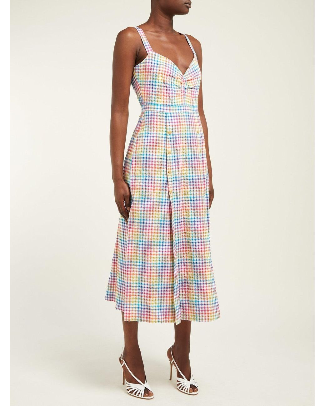 Rainbow gingham dress clearance