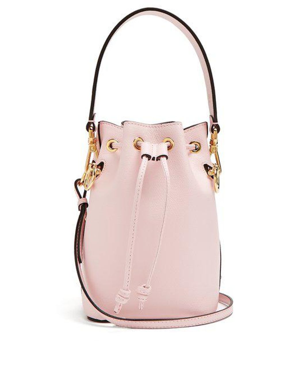 Fendi Mon Tresor Bucket Bag Leather Mini Pink 432341