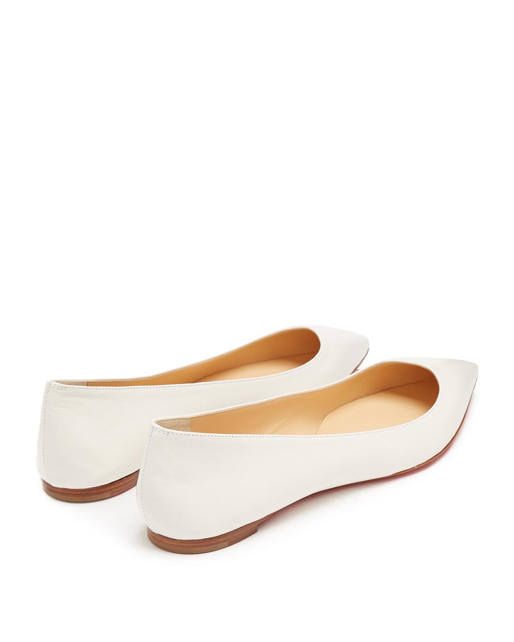 Louboutin white deals flats