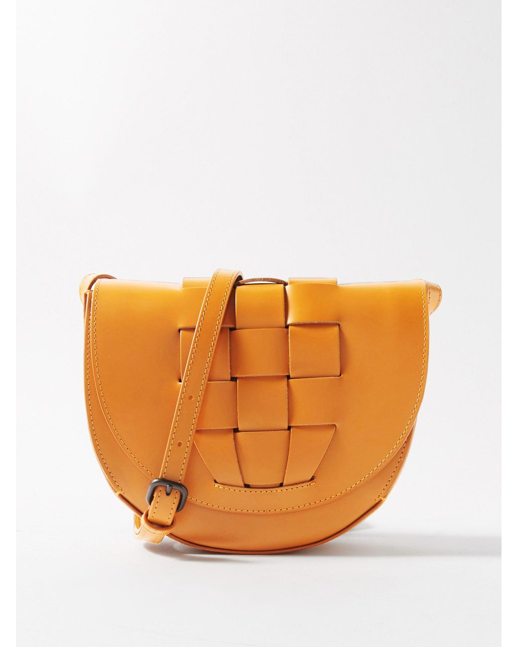 Hereu Sinia Woven Leather Crossbody Bag in Orange Lyst UK