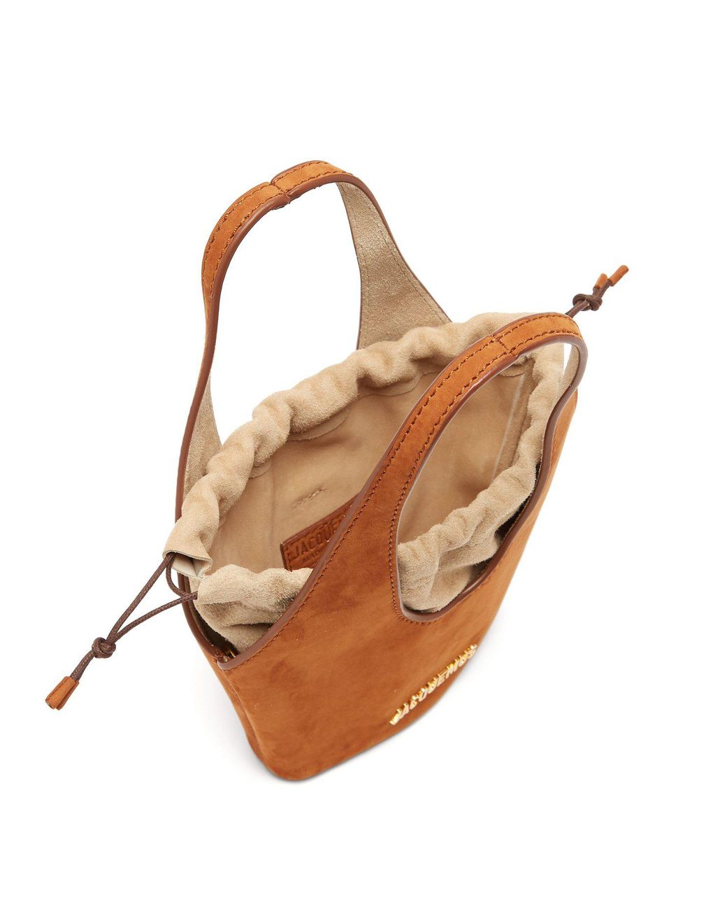 Jacquemus Le Cariño Suede Bucket Bag in Brown | Lyst