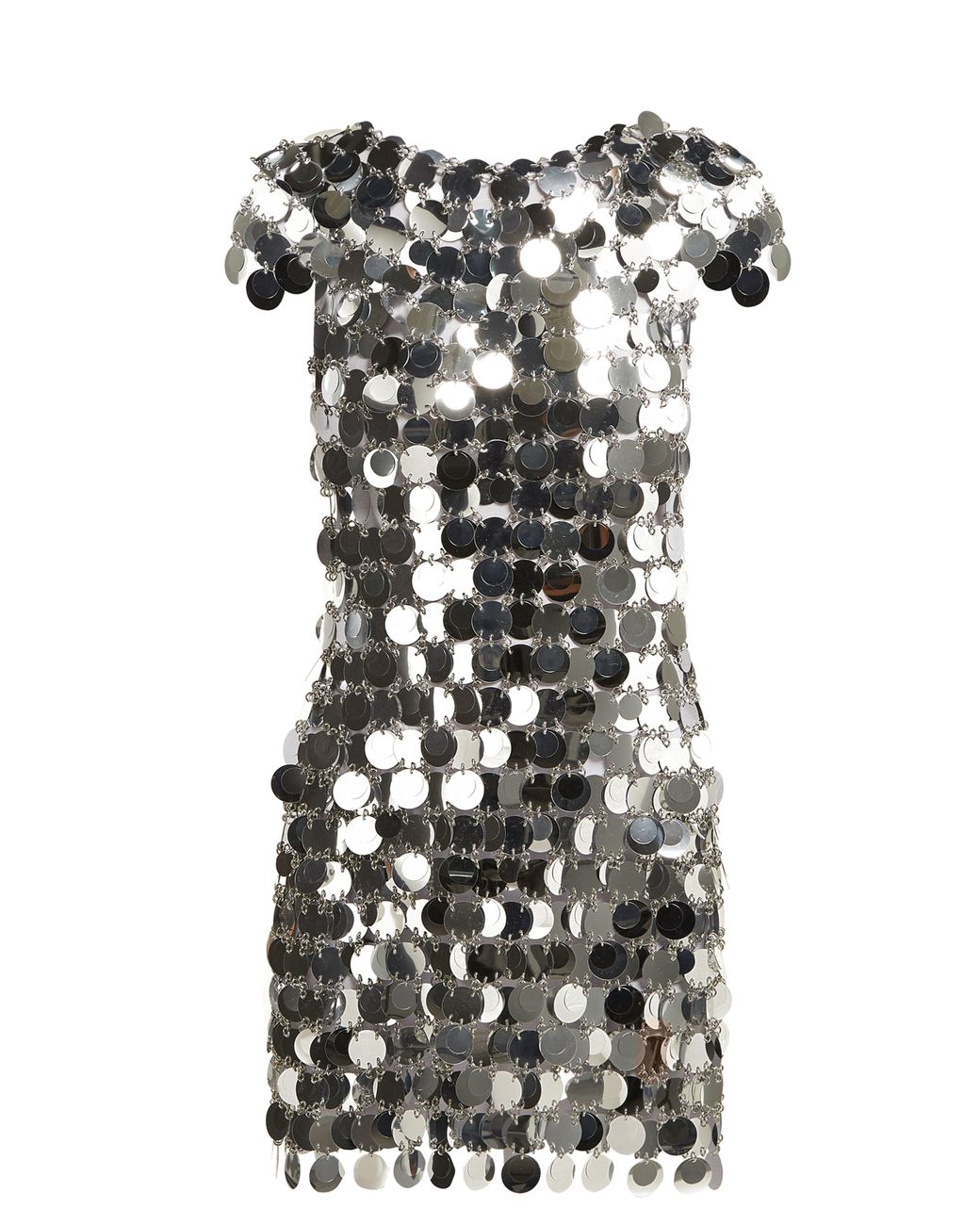 Robe courte en cotte de maille à sequins Paco Rabanne | Lyst