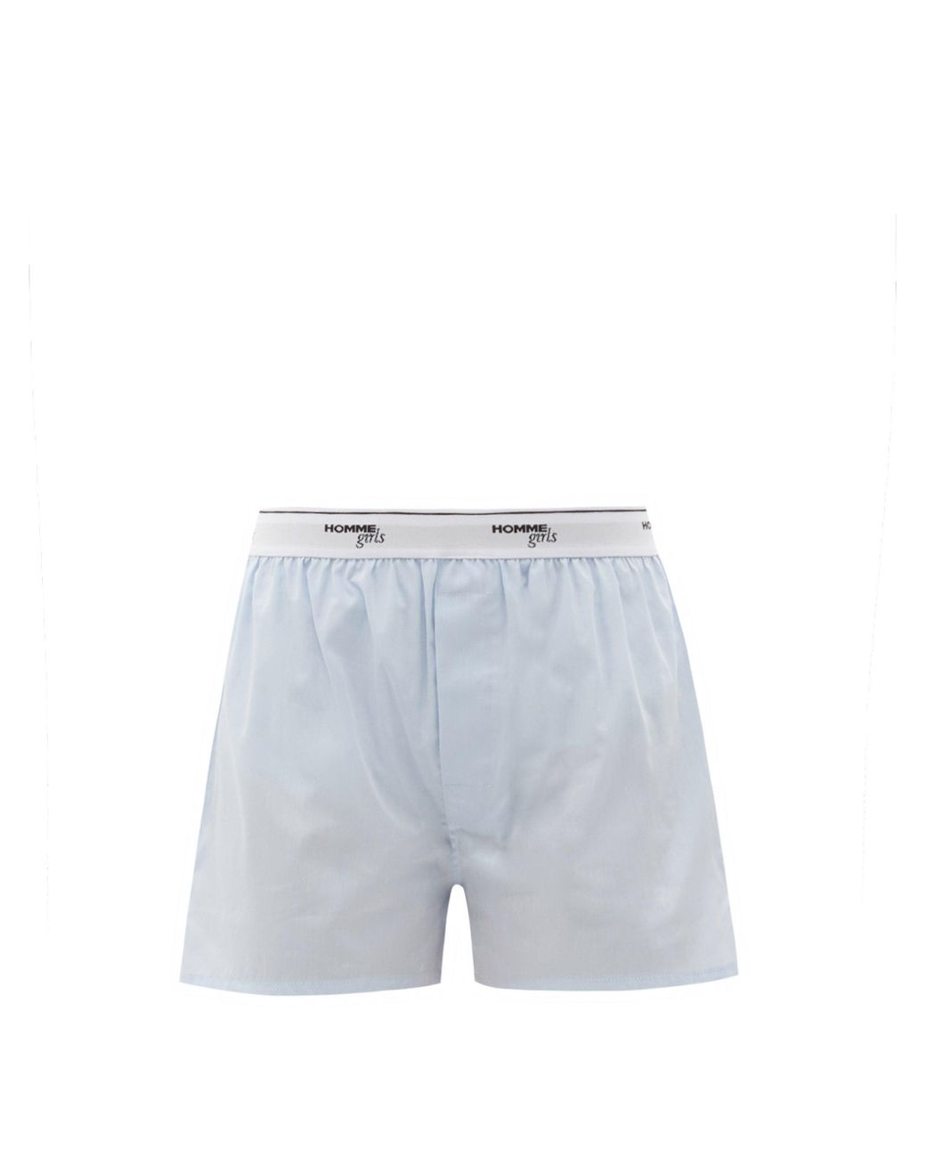 HOMMEGIRLS Logo-waistband Cotton Pyjama Shorts in Light Blue (Blue) | Lyst  Australia