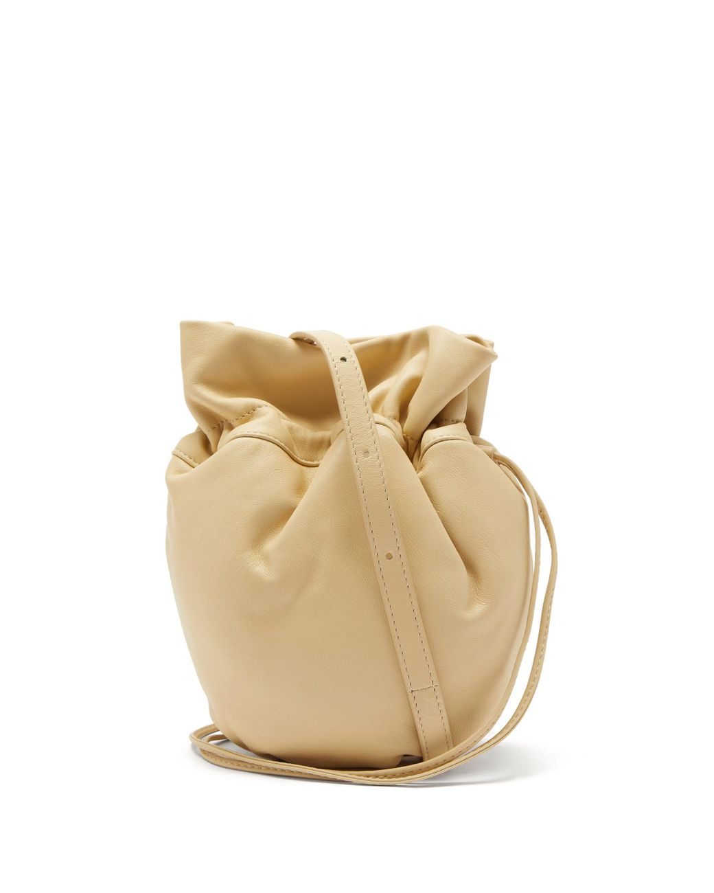 Lemaire Glove Drawstring Leather Cross-body Bag in Beige (Natural ...