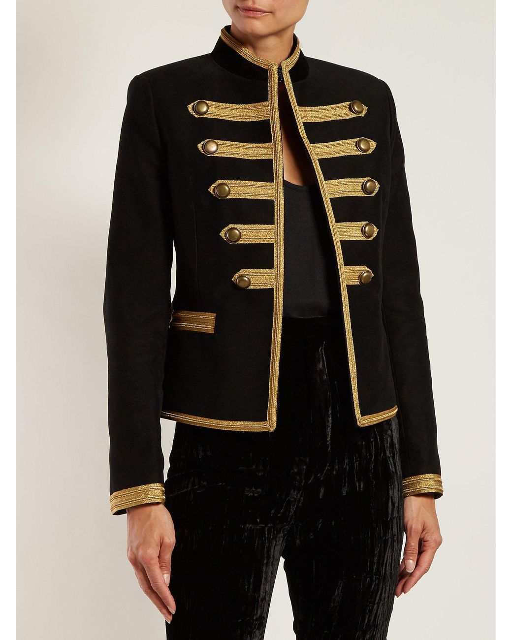 Gold store military jacket