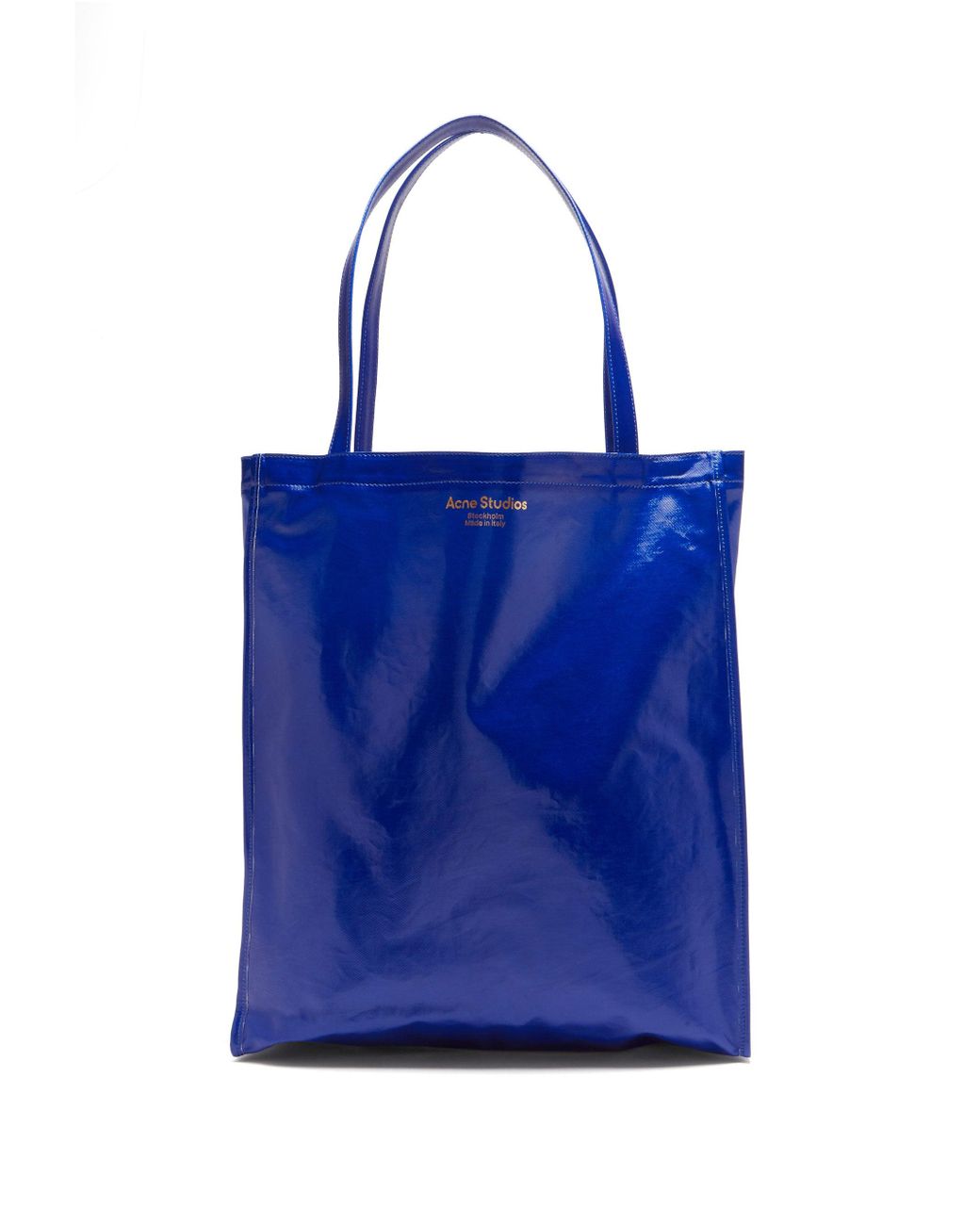 Acne Studios Oilcloth Coated-twill Tote Bag in Blue for Men | Lyst