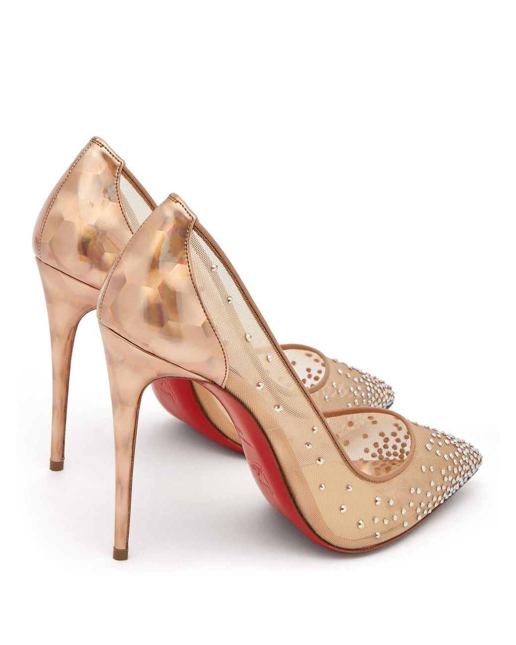 Christian Louboutin Follies Strass 100 Mesh Pump