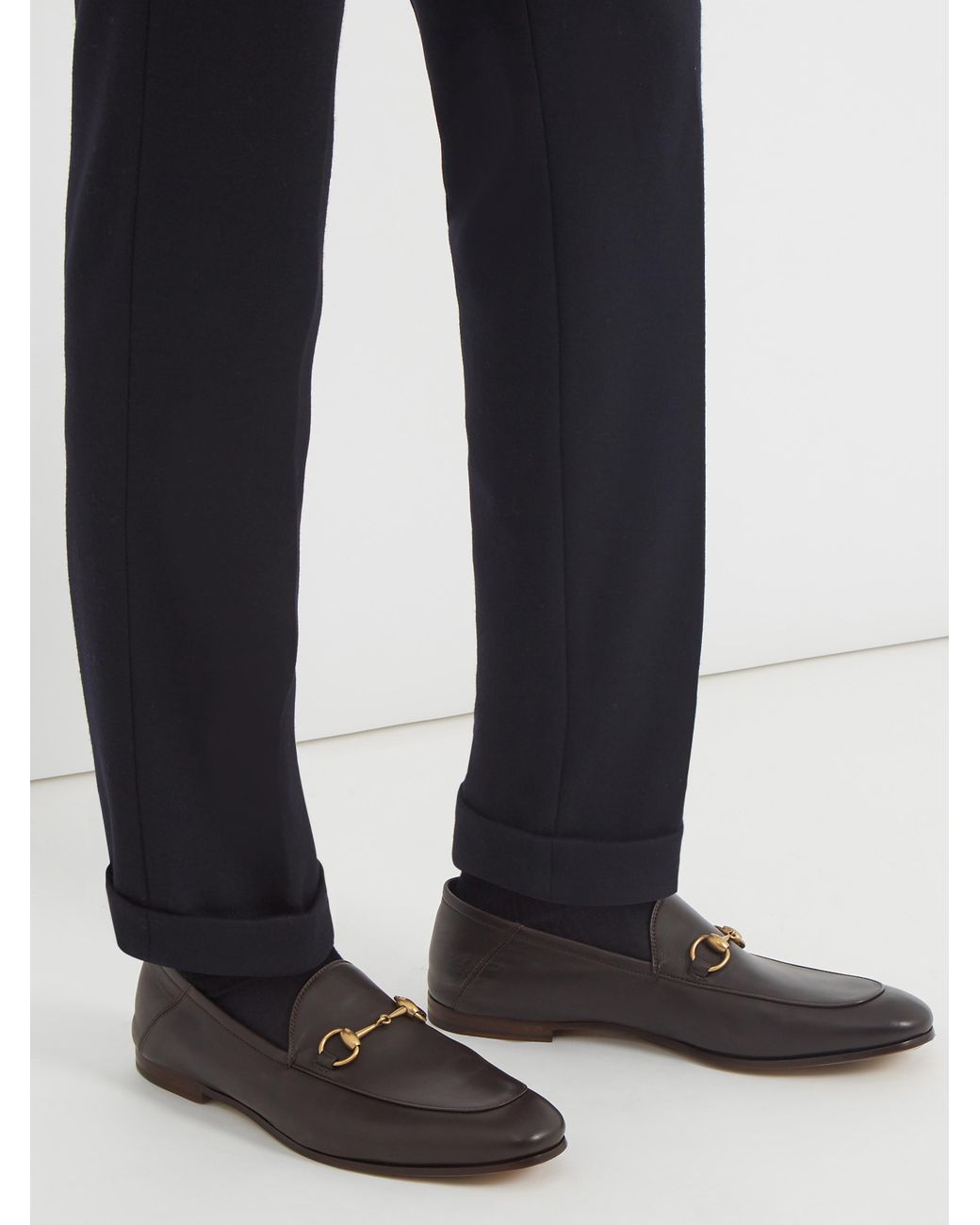 Gucci Brixton Loafers in Brown for Men | Lyst