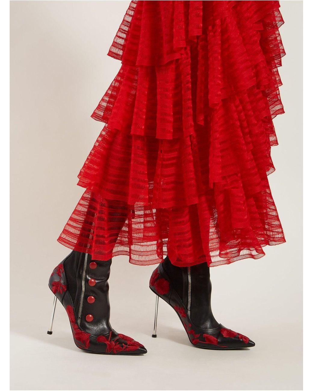 Alexander mcqueen embroidered clearance boots