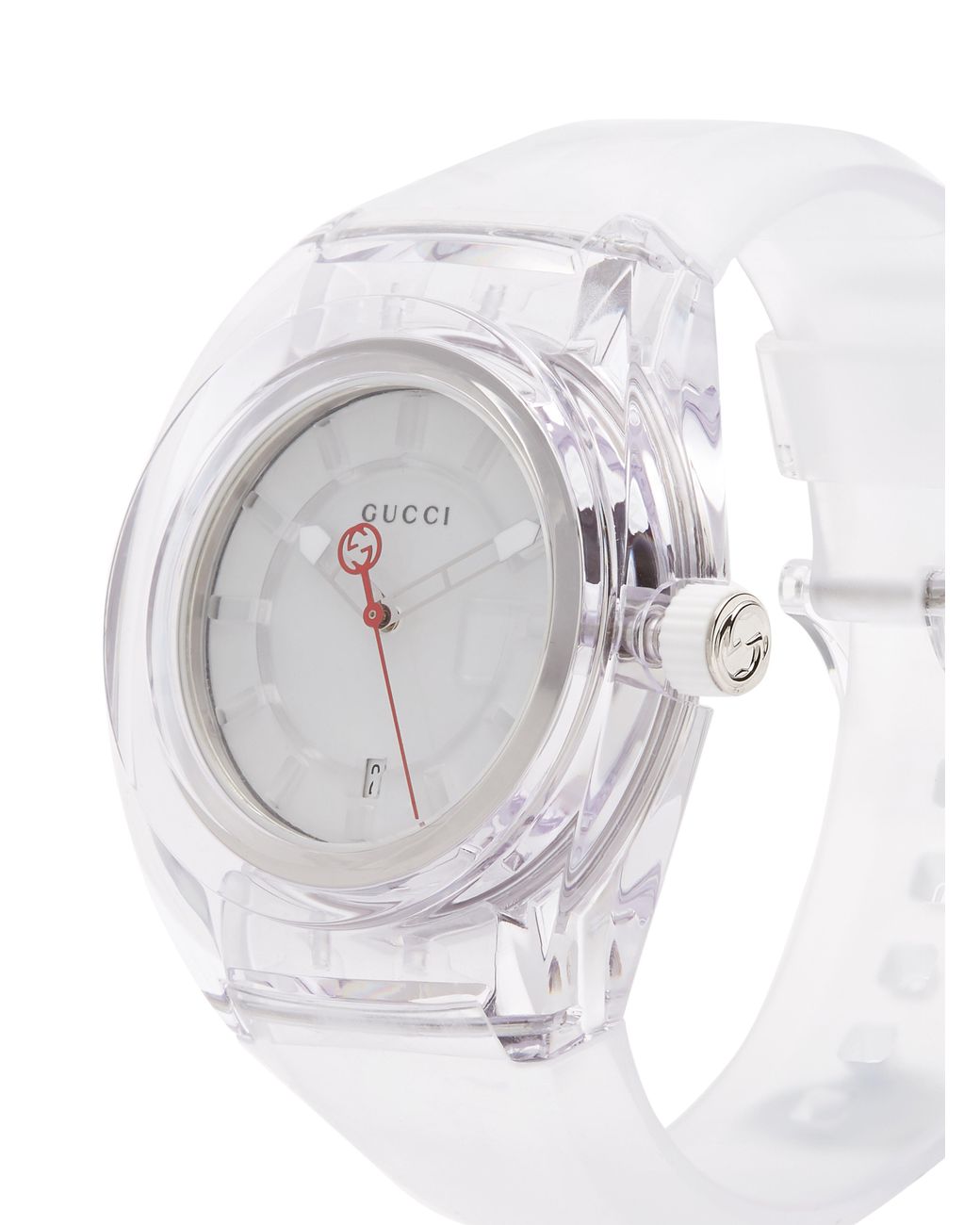 Gucci white outlet rubber watch