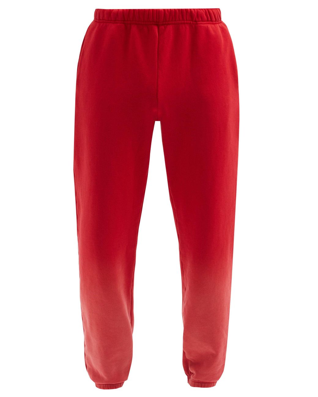 Les Tien Ombré Brushed-back Cotton Track Pants in Red for Men - Lyst
