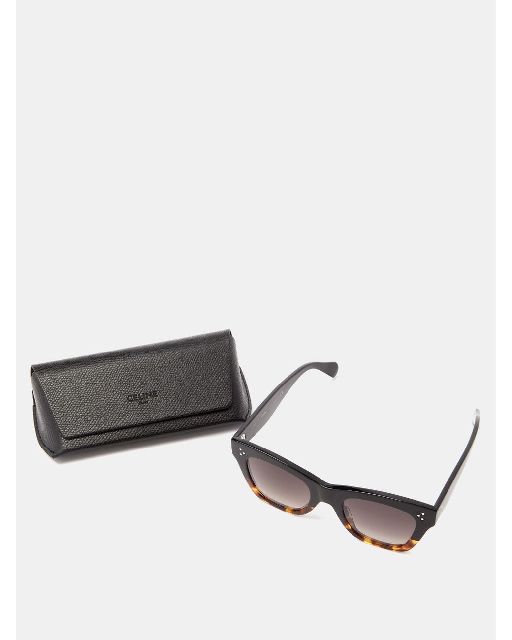 Celine Gradient Square Acetate Sunglasses in Brown | Lyst Canada