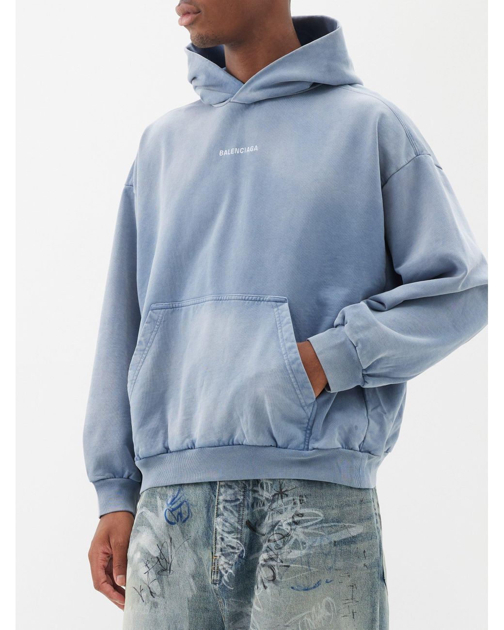 Balenciaga hotsell bleached sweater