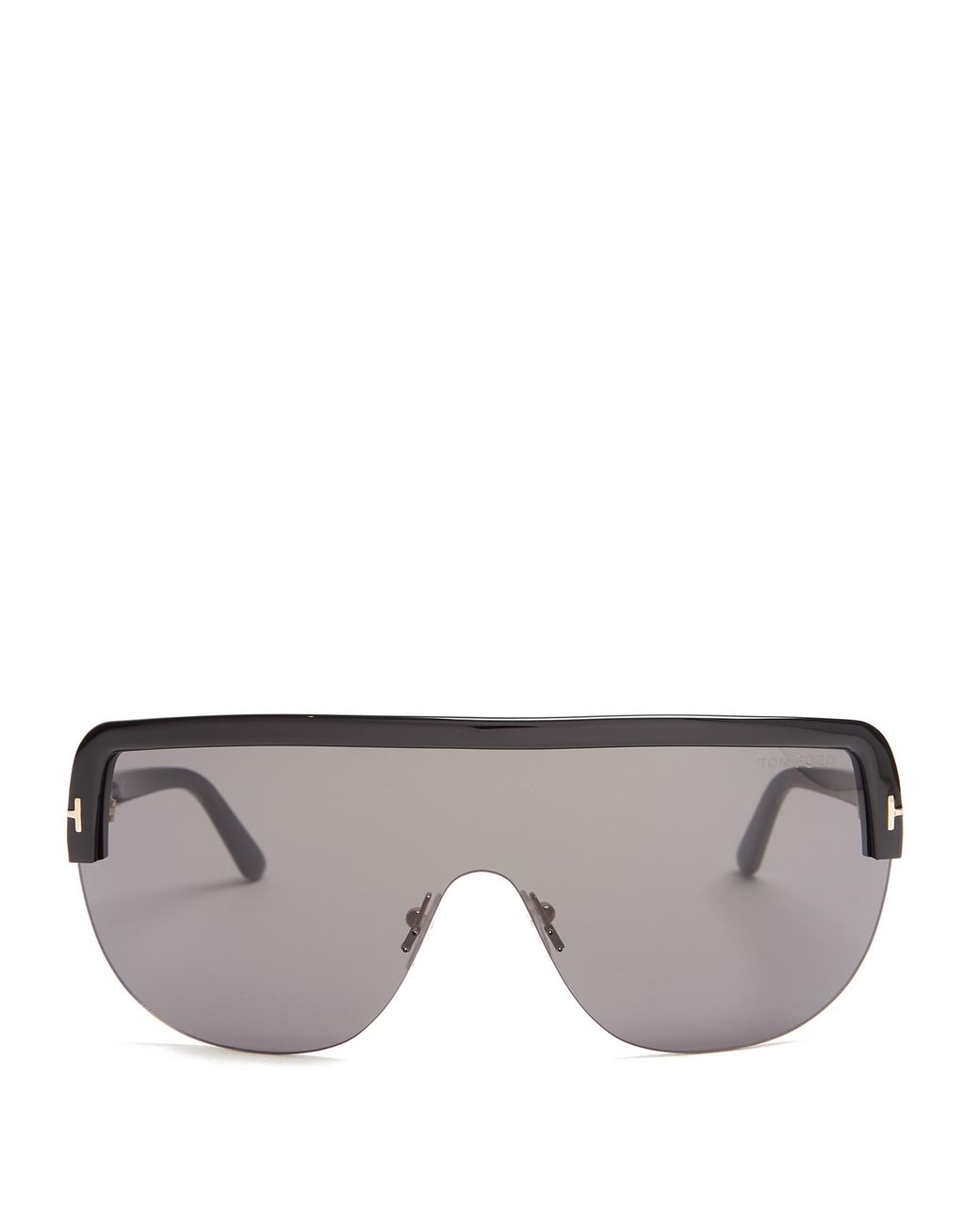 Tom Ford Angus Shield Sunglasses in Black | Lyst